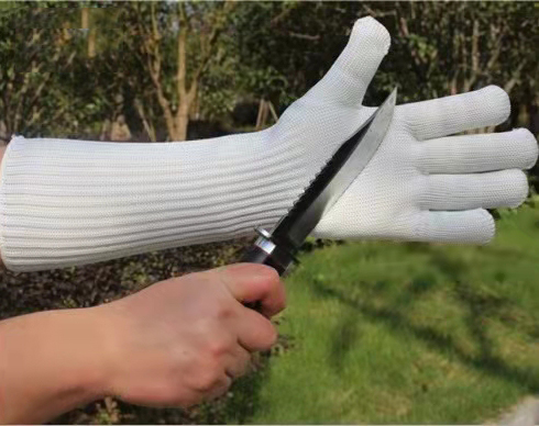 Устойчивые к порезам перчатки с длинным рукавом-DCR845